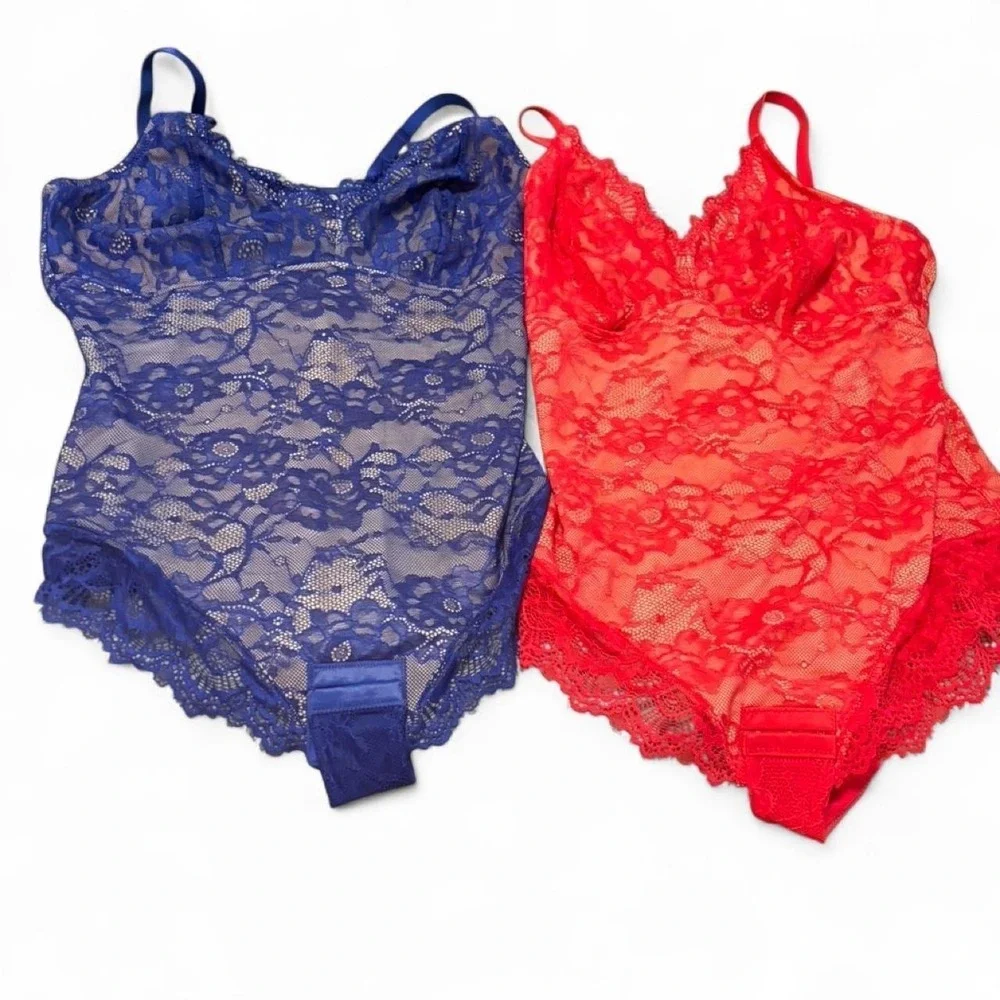 Women's lace teddy lingerie bundle Size XL